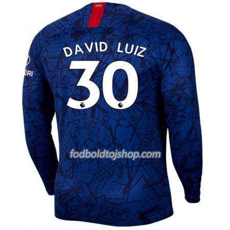 Chelsea DAVID LUIZ 32 Hjemmebanetrøje 2019-20 L/S